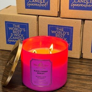 New White Barn Black Cherry Merlot Candles